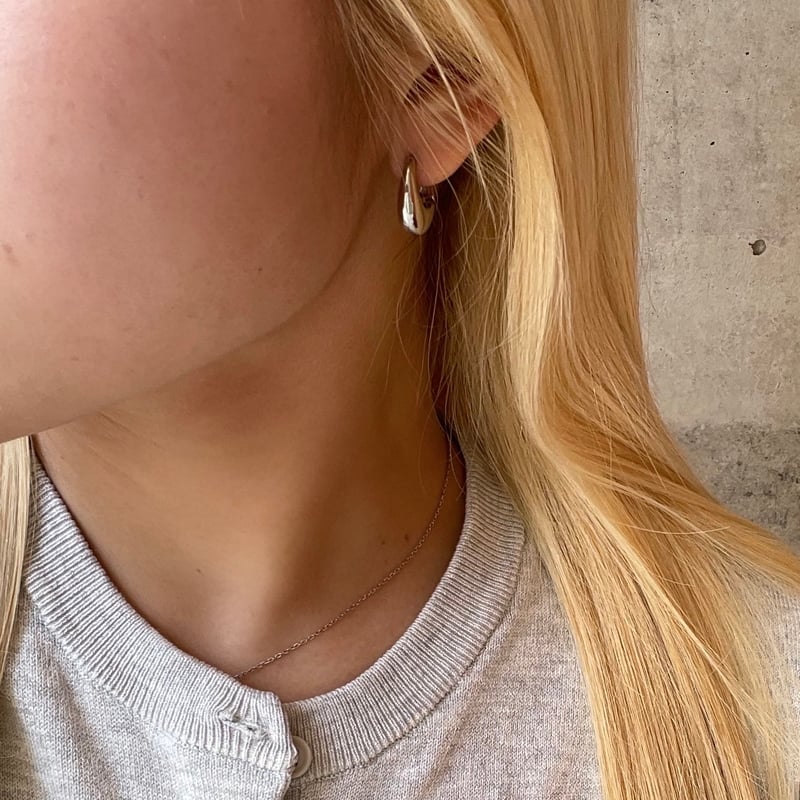 2506PR0787 / Drop hoop pierce（Silver） | Calinou