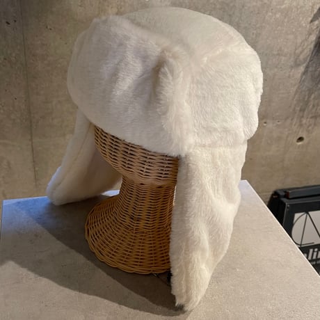 2501HW0071(S)/  Fur flight cap（White）