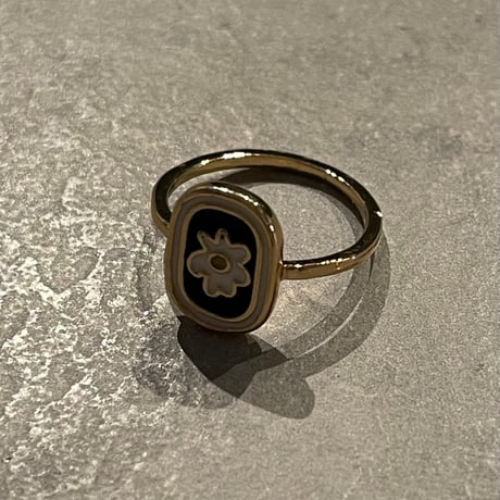 2505RG0623 / Flower draw design ring（Gold）