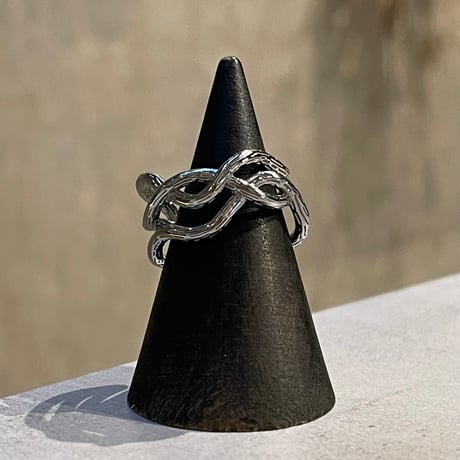 2505RG0619 / Craft wave line ring（Silver）
