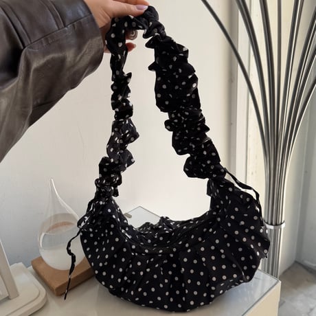 2604BG049(S) / Dot Shoulder Bag (Black)