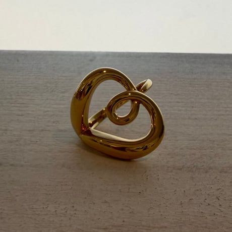 2605RG0787 / Twist heart ring（Gold）