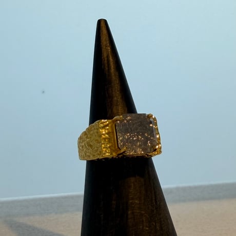 2605RG0795 / Square stone ring（Gold）