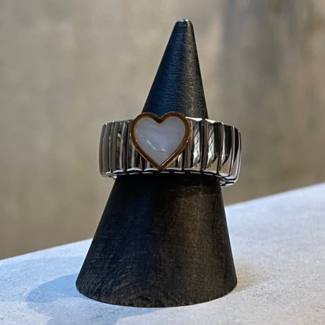 2503RG0591 / Flat Heart point ring（Silver）