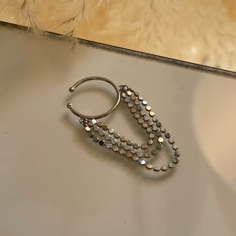 2403EC003 / Layer chain Ear Cuff（Silver）