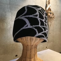 2511HW0112(S) / Spiderweb Knit beanie Cap（Black）