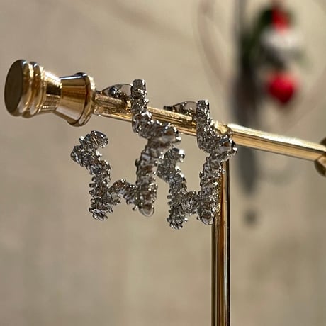 2412PR0735 / Shine star motif Pierce（Silver）