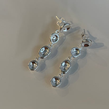 2401PR0641 / Deformation beans connect Pierce（Silver）