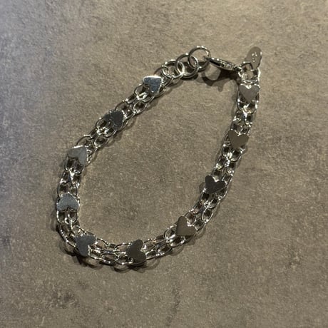 2511BR0114/Heart chain bracelet（Silver）