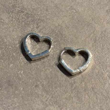2501PR0743/ Mini Heart square hoop pierce（Silver）