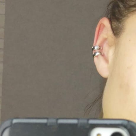 Small Ring Cartilage Ear Cuff （SILVER）  / EC-036