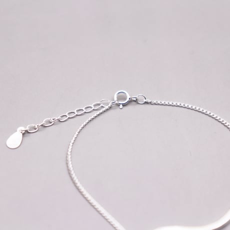 Wave Charm Chain Bracelet（Silver）/ 2109_BR100