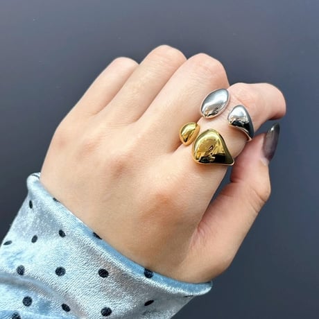2604RG0780 / Asymmetry drop ring（Gold）