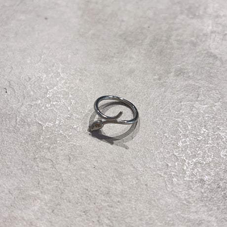 Mini rose motif twist ring（Silver） / 2210-RG0230