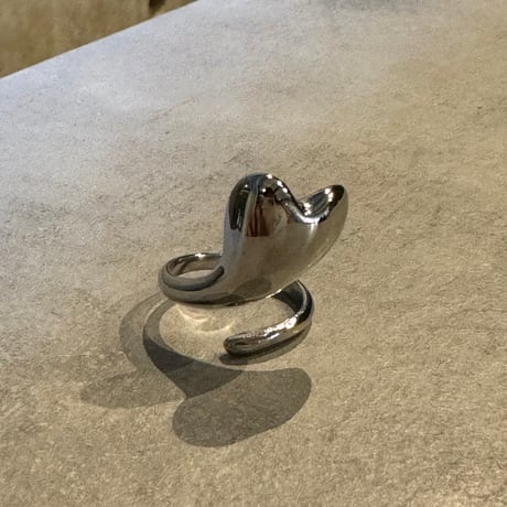 2408RG0505 / Wave Heart Design ring（Silver）