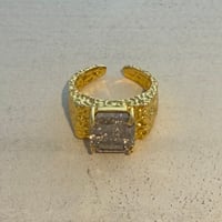 2605RG0795 / Square stone ring（Gold）