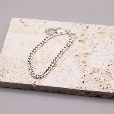Curb Chain Temperament Bracelet（Silver）/ 2109_BR107