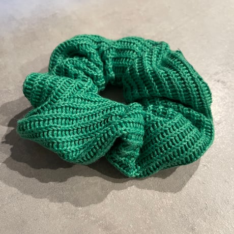 2504HA0065 / Color knit Hair rubber（Green)
