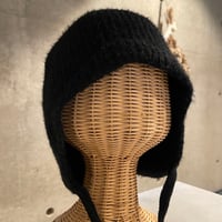 2511HW0111(S) / Knit Flight Cap（Black）