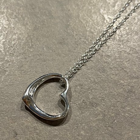 2502NC0285 / Twist heart motif Necklace（Silver）
