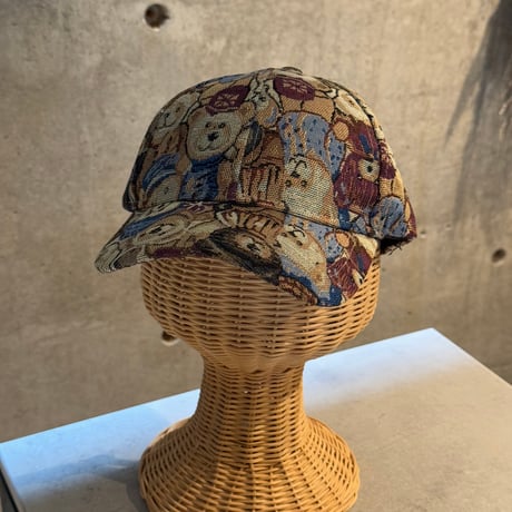 2508HW0098(S) / Jacquard Bear Cap（Navy）