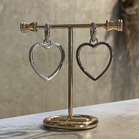 2502PR0747 / Heart motif hoop Pierce（Silver）