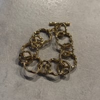 2503BR0072 / Wave circle Bracelet（Gold）