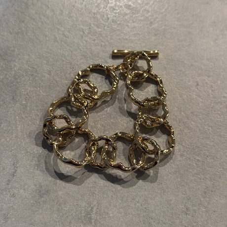 2503BR0072 / Wave circle Bracelet（Gold）