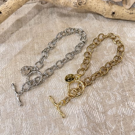 Calinouu original charm Craft mantel Bracelet（Gold）/ 2208_BR0143