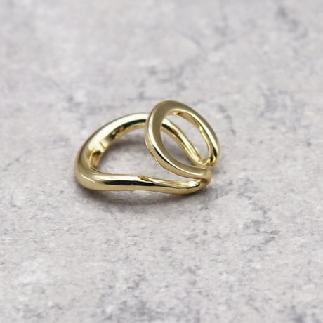 Double Layer Bending Ear Cuff （GOLD）  / EC-039