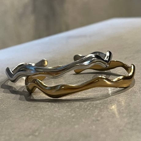 2502BR0069 / Craft wave bangle（Silver）