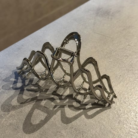 2601HA0081(S)/ Metal Wave Hair Clip （Silver)