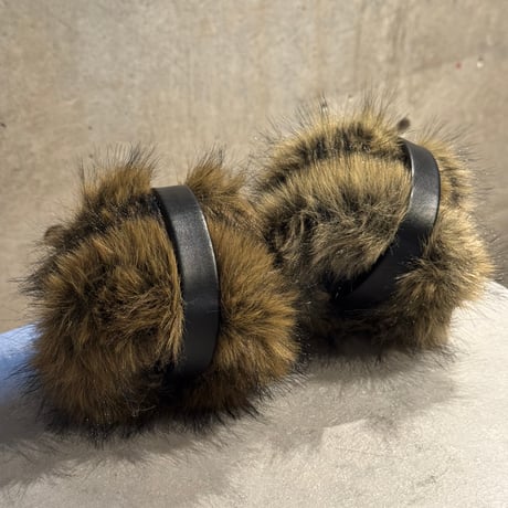 2601GS063(S)/ Fake Fox fur earmuffler（Frost Grey Mix）