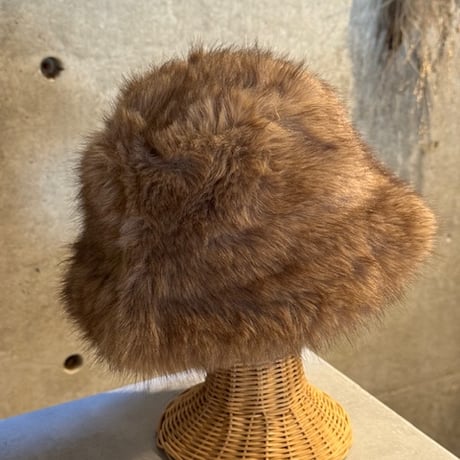 2510KC1022(S) / Mix Fur Hat（Beige/Brown）
