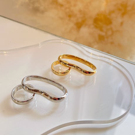 Double finger set ring （Silver）   /  2203_RG0173