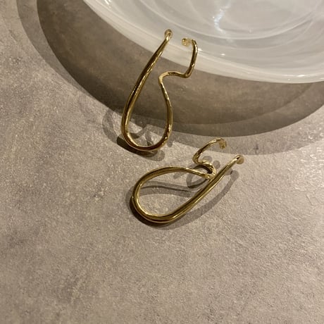 EC103 / Irregular curve Earcuff(Gold)