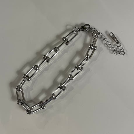 2403BR0035 / U type mini chain Bracelet（Silver）