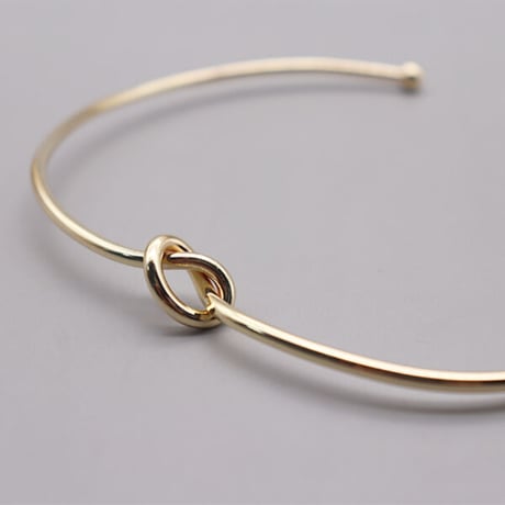 knot design choker（gold）  / 2108-NC077