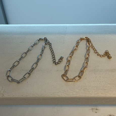 2604BR0125 / Simple oval chain Bracelet（Silver）