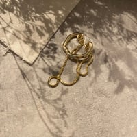EC106 / Craft metal chain Earcuff(Gold)