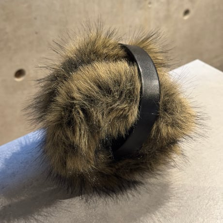 2601GS063(S)/ Fake Fox fur earmuffler（Beige Mix）