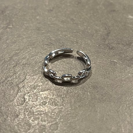 2406RG0487 / Thin chain design ring（Silver）
