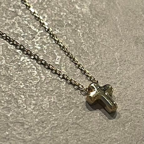 2507NC0349 / Mini Cross charm Necklace（Gold）