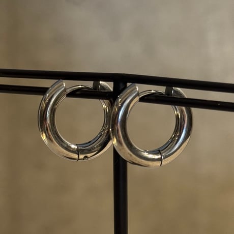2504PR0773 / stainless  hoop Pierce（Silver）