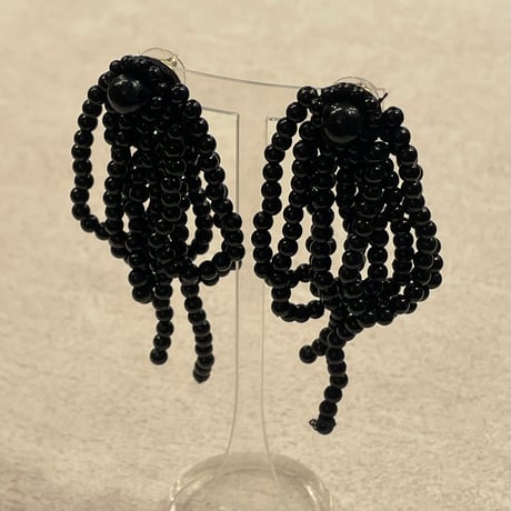 2405PR0709 / shower motif bees pierce （Black）