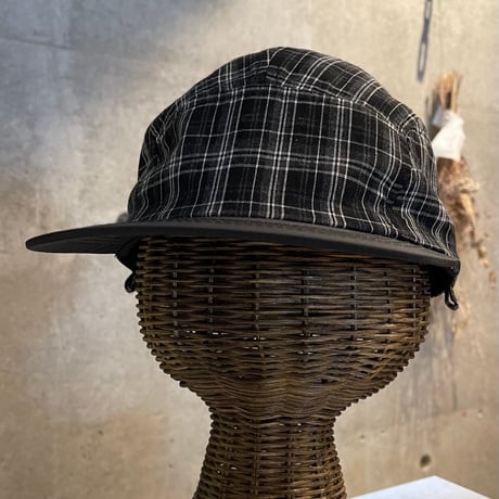 2504HW0087(S) / 2Way cotton check cap（BlackCK）