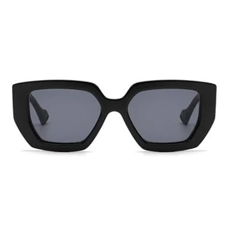 【 Select 】 Retro Oversized Square Sunglasses (Black)