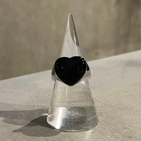 2504RG0602 / Black Heart motif ring（Silver）