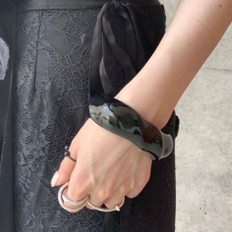Acrylic  Bangle（Black）/ 2106-BR069