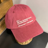 KF251114AST(S) / Text Embroidery Cap（Burgundy）
